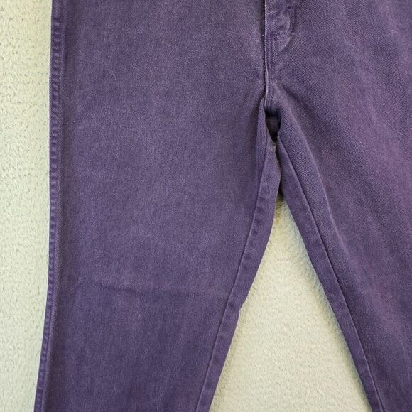 Vintage Wrangler Jeans Womens 12x36 Purple Button‎ Fly Tall Rodeo Cowgirl USA - Picture 4 of 15